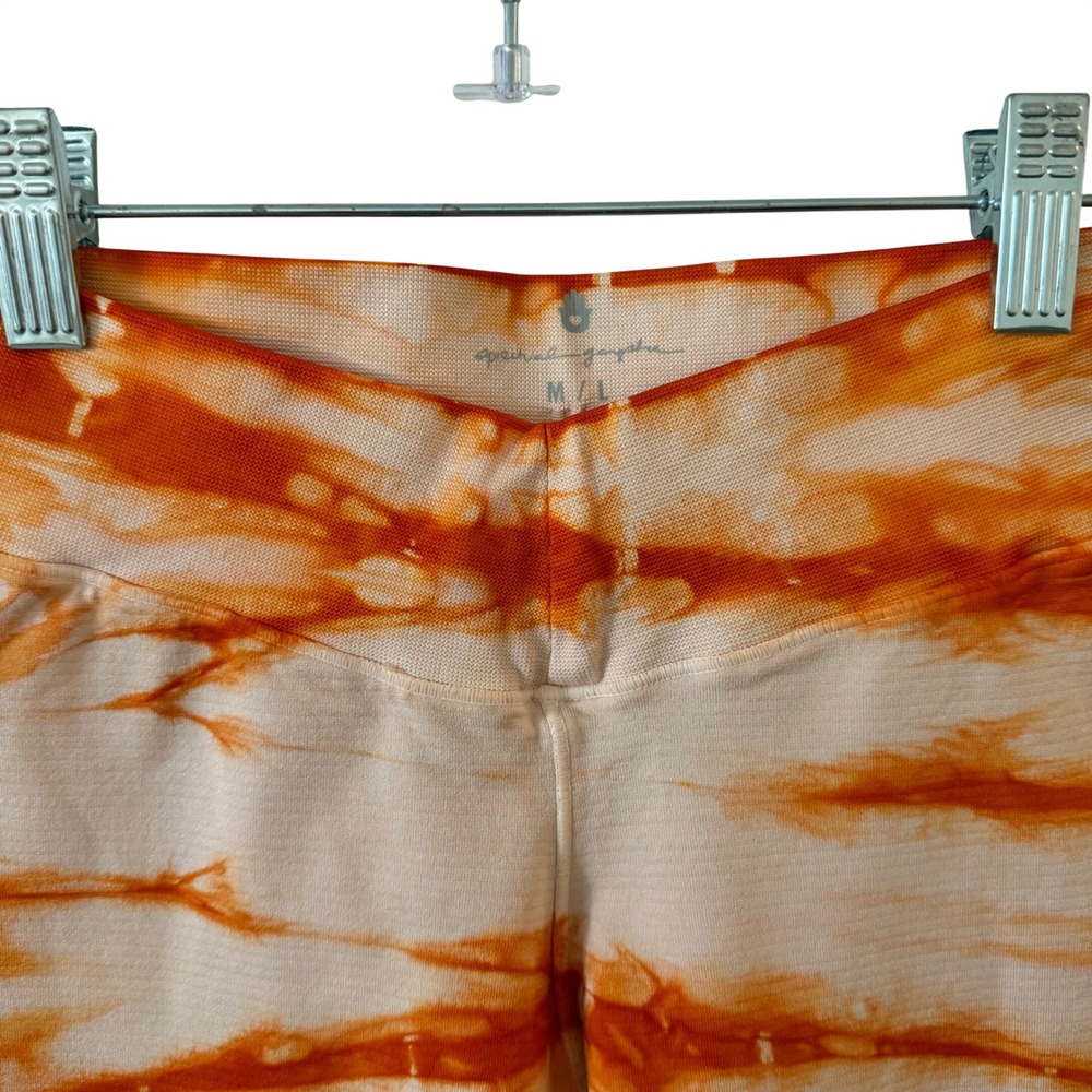 Spiritual Gangster Tie Dye High Waist Leggings Orange Peach M/L NWOT - Picture 4 of 7